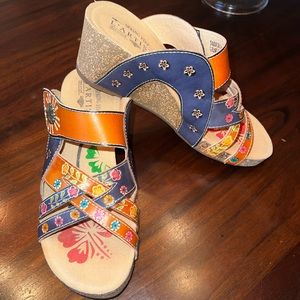 L'Artiste by Spring Step Leigh Slide Wedge Sandal